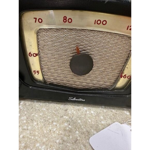 Vintage Silvertone Expresso Brown Retro 1952 Model 5 AM Tube Radio. It Works! RE - Picture 4 of 9
